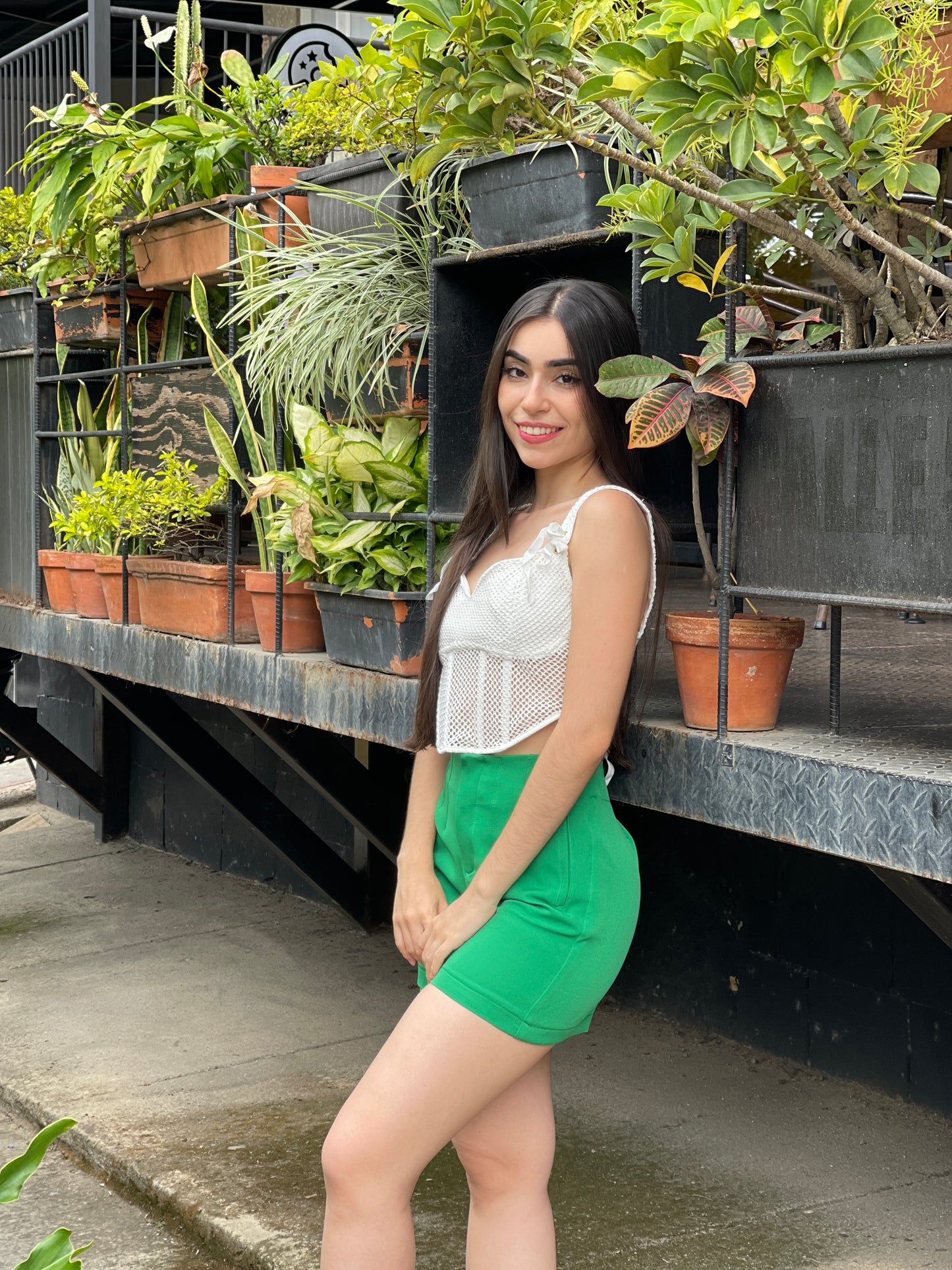 SHORT ZARA VERDE