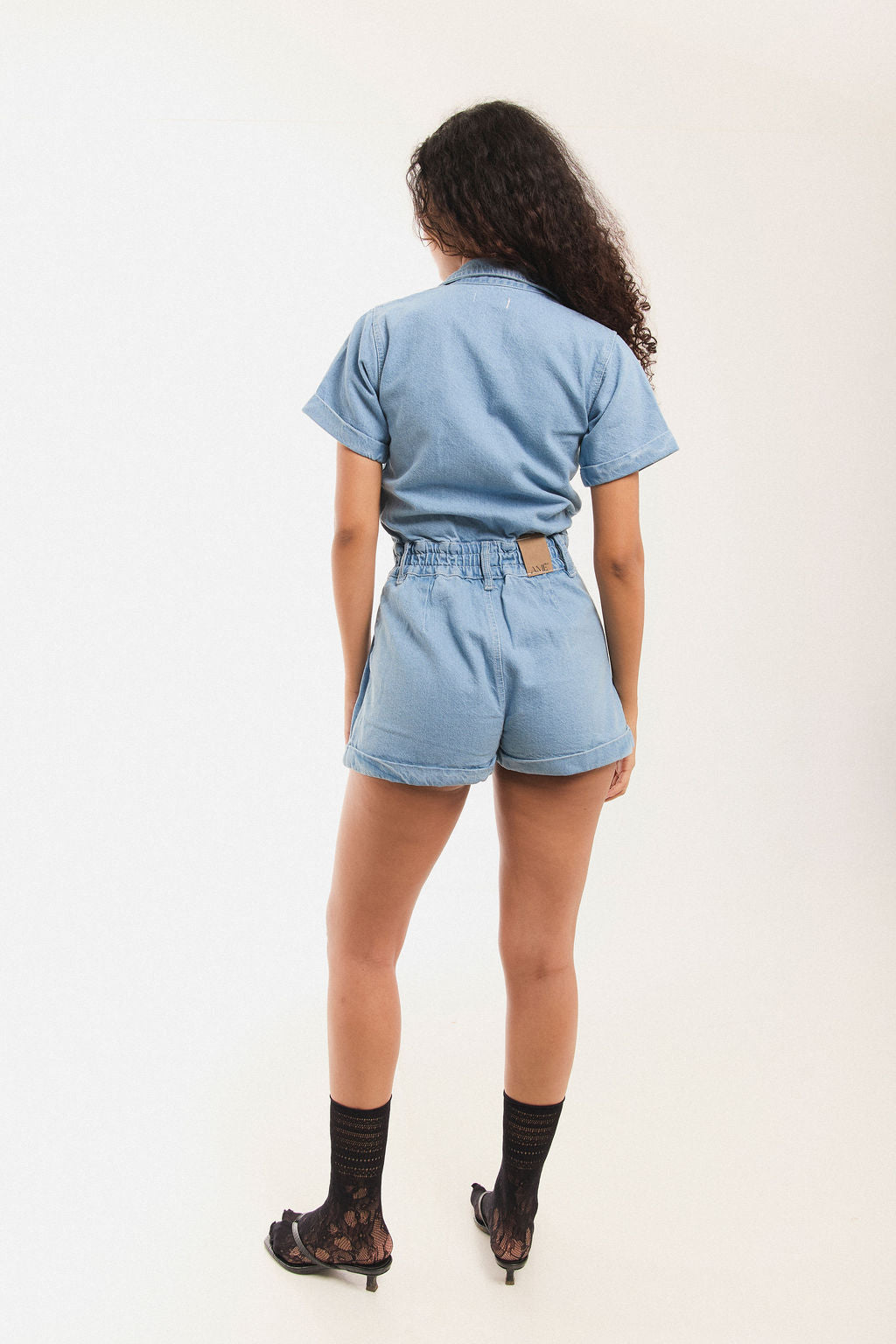 ENTERIZO DENIM TIERRA BRAVA en azul medio