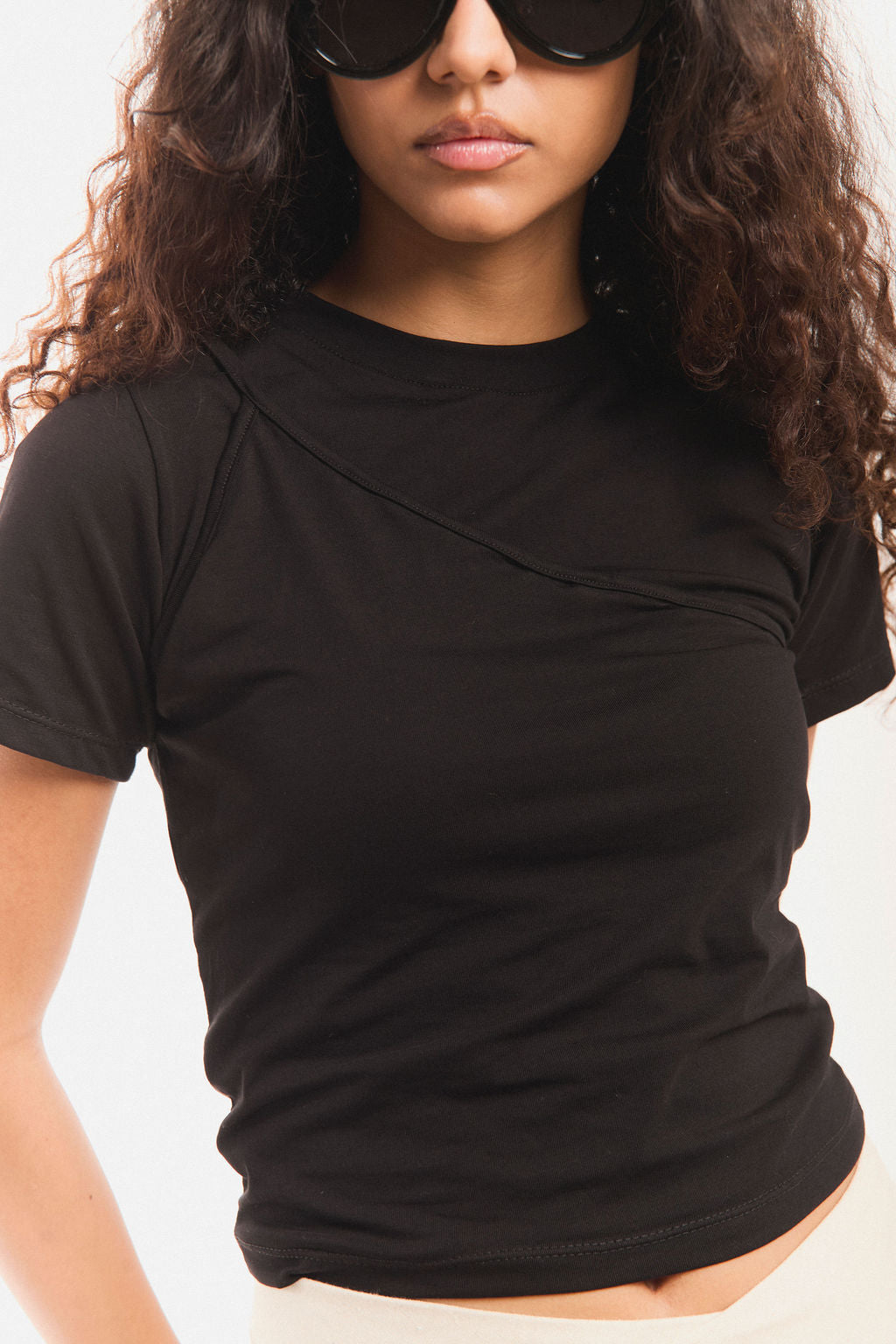 BLUSA DUO PARRANDA en negro