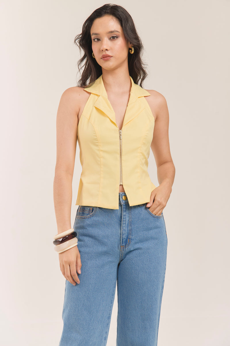BLUSA SACRAMENTO en mantequilla