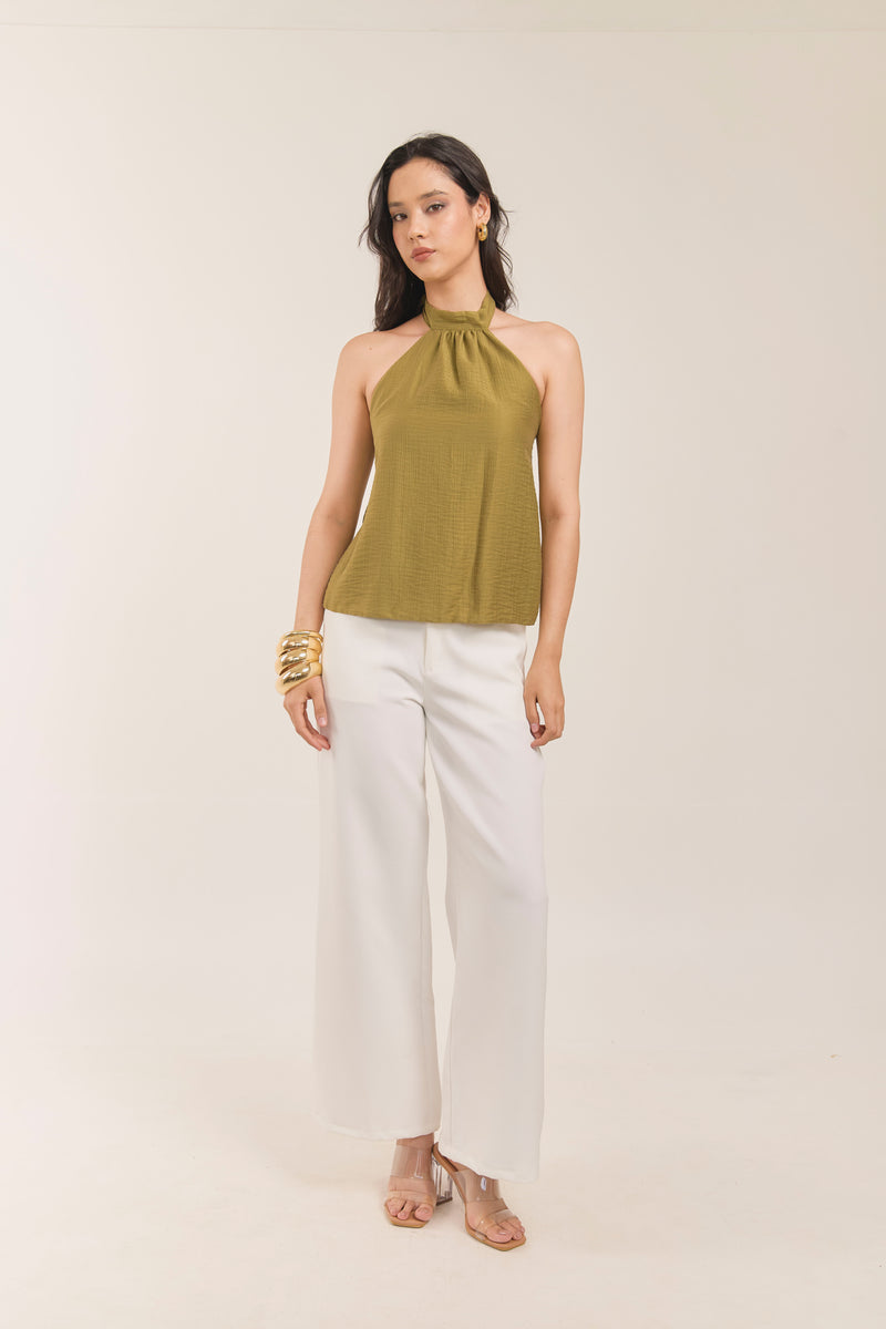 BLUSA GINGER en verde olivo