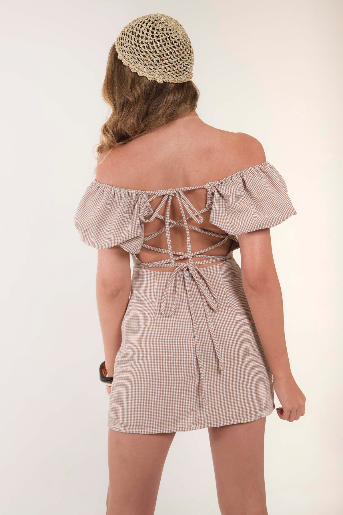 VESTIDO BIANCA CUADROS en cuadros
