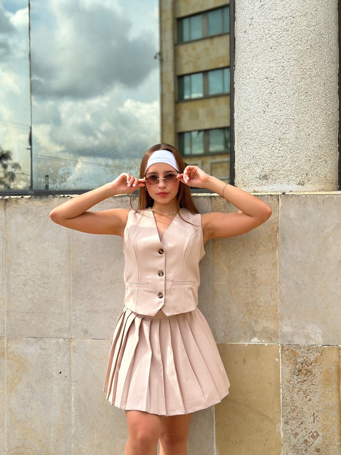 FALDA PLISADA