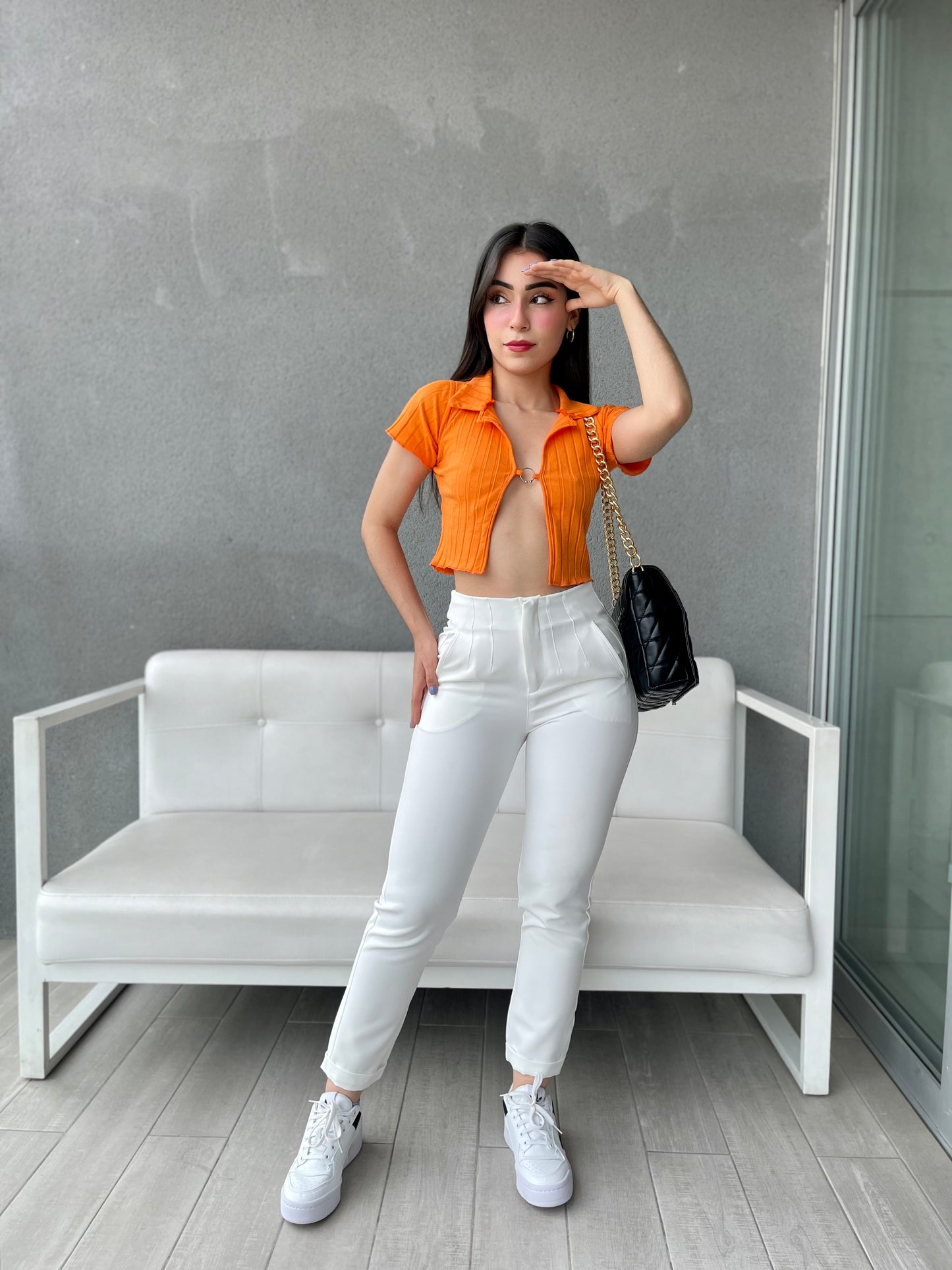 PANTALON ZARA MARFIL