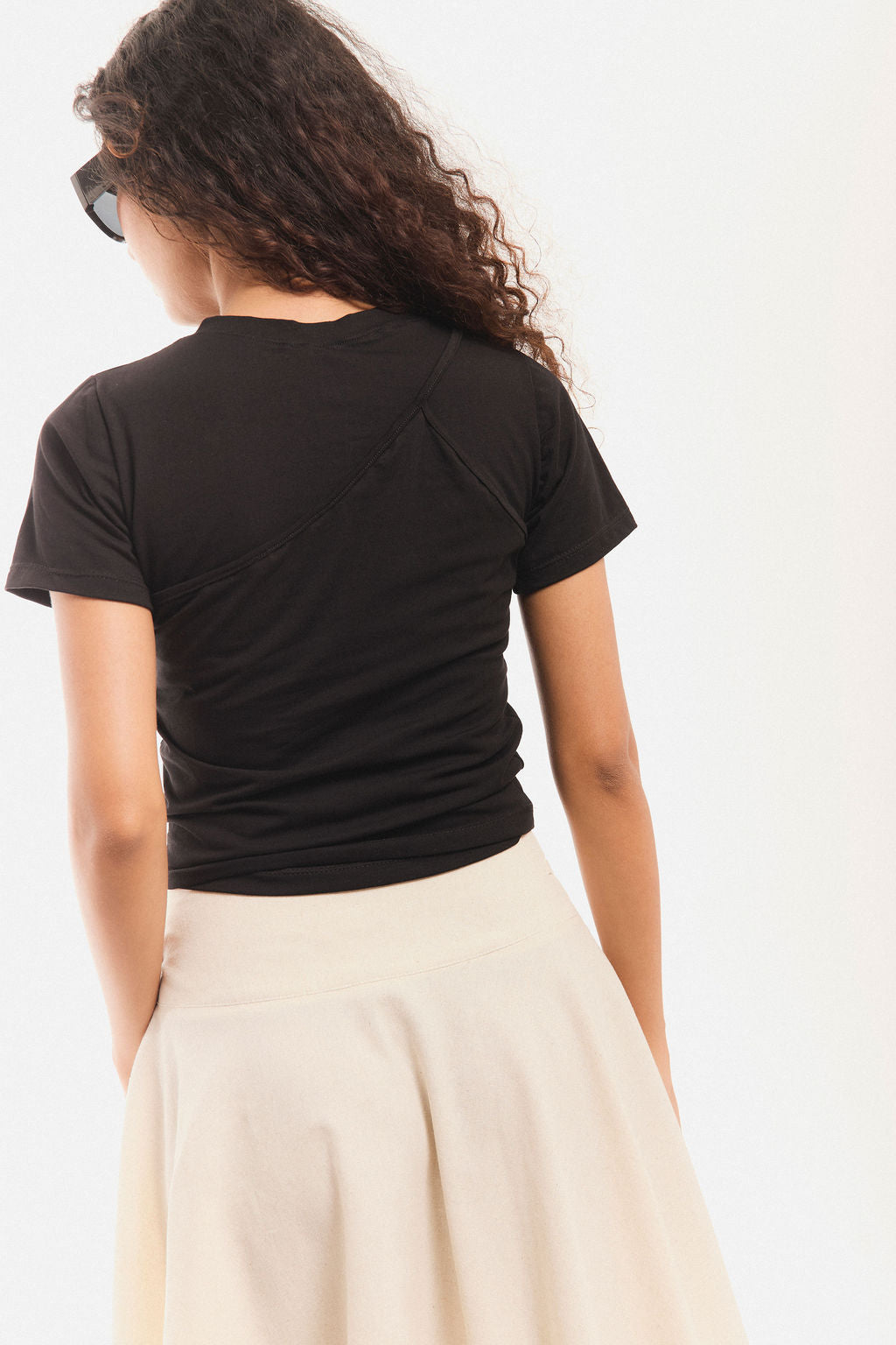 BLUSA DUO PARRANDA en negro