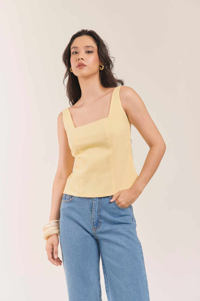 BLUSA GINEBRA en mantequilla