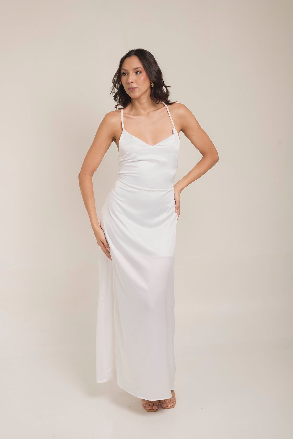 VESTIDO AMAPOLA en blanco
