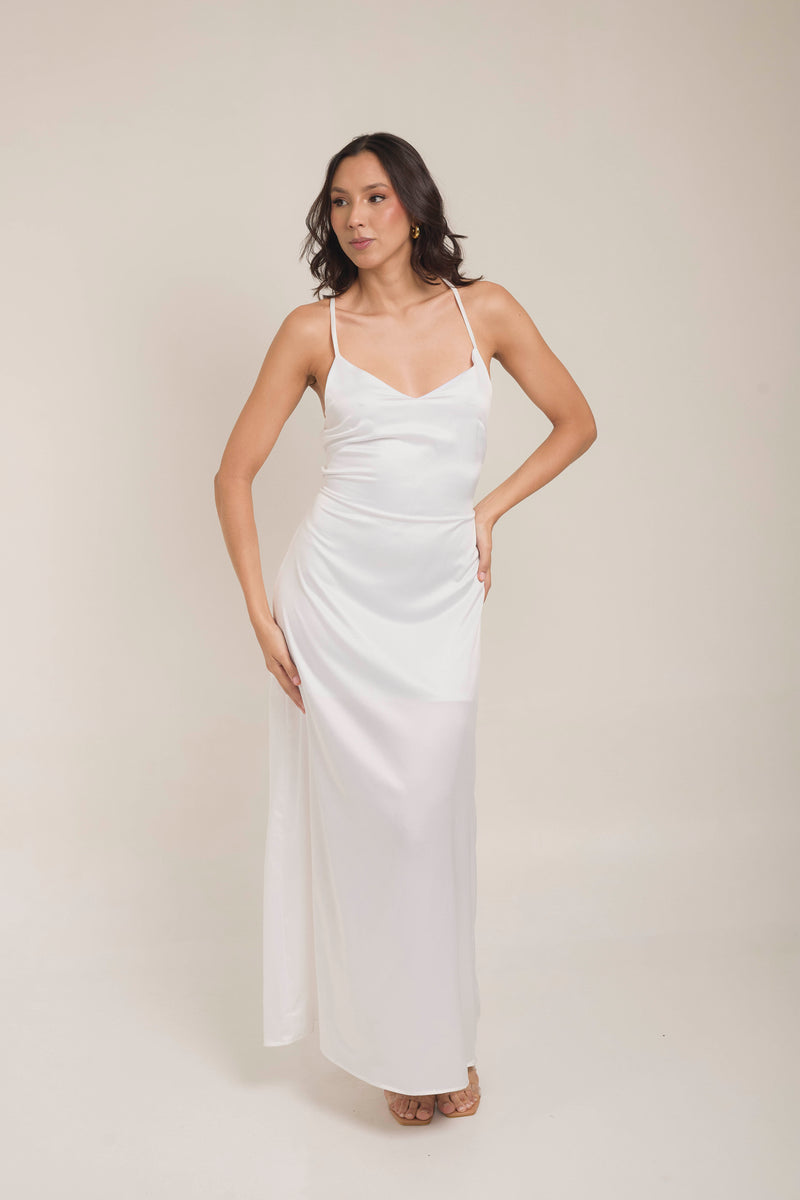 VESTIDO AMAPOLA en blanco