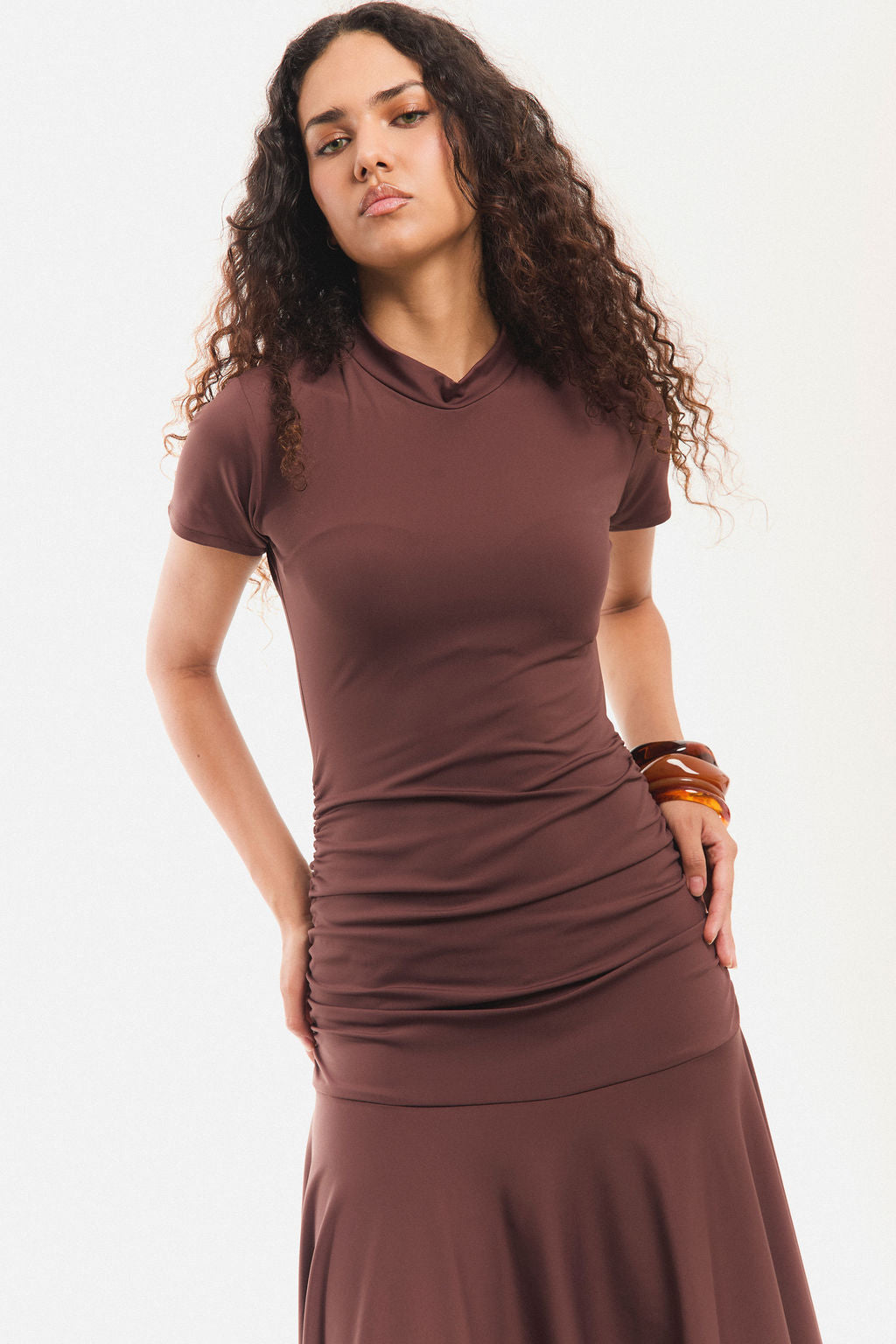 VESTIDO MONTAÑA en mocca