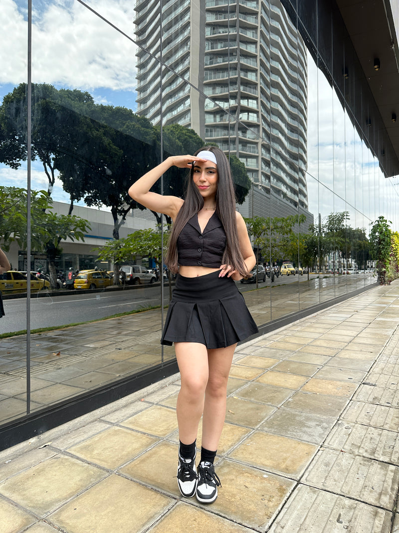 BLUSA PALERMO NEGRO en negro