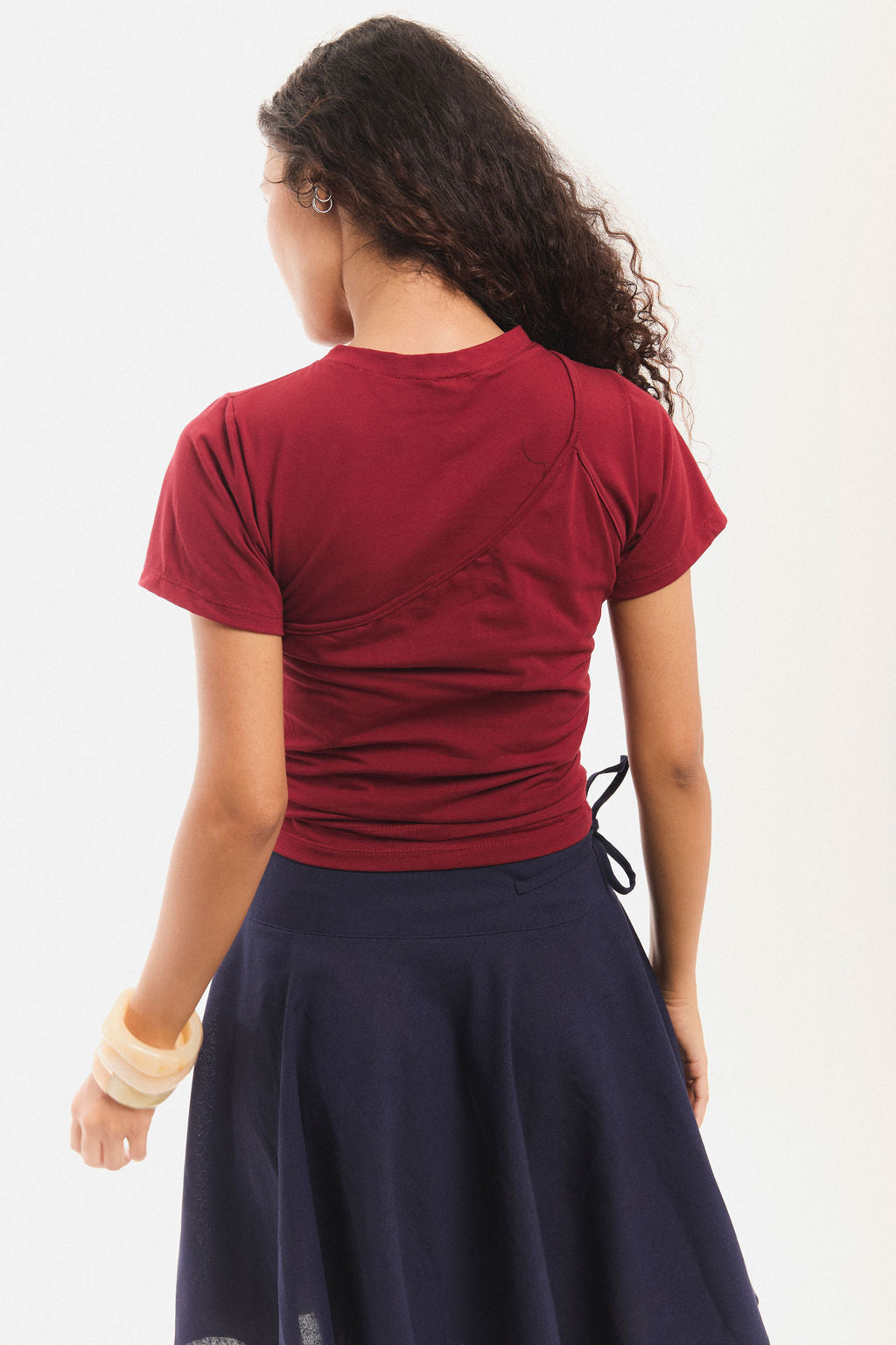 BLUSA DUO PARRANDA en vino