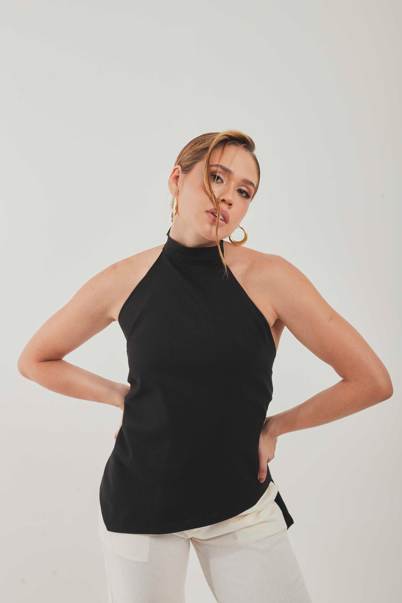 BLUSA ORQUÍDEA en negro